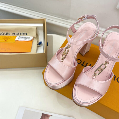 High Quality Luxury Louis Vuitton Explosive Style Platform High-Heeled Sandals – Style 01539 product detail