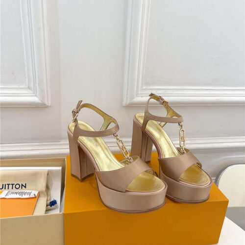 High Quality Luxury Louis Vuitton Explosive Style Platform High-Heeled Sandals – Style 32611 alternate view