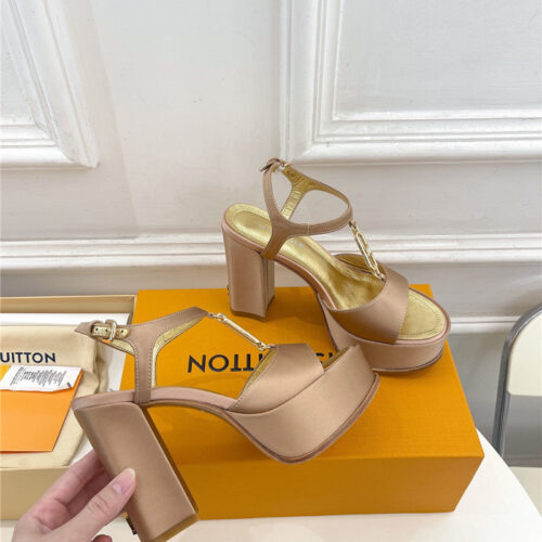 High Quality Luxury Louis Vuitton Explosive Style Platform High-Heeled Sandals – Style 32611 product detail