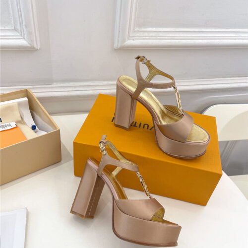 High Quality Luxury Louis Vuitton Explosive Style Platform High-Heeled Sandals – Style 32611 product detail