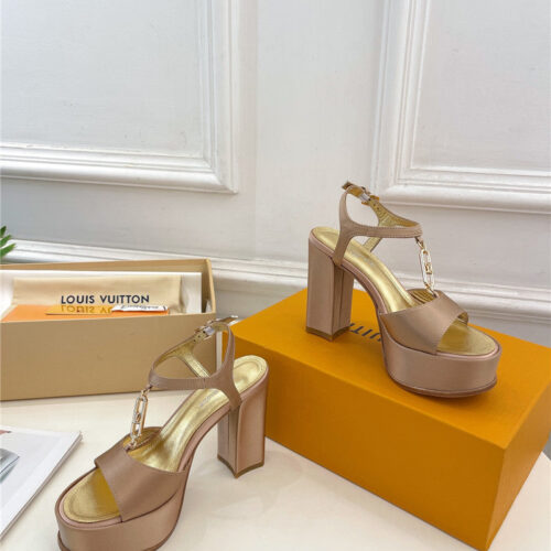 High Quality Luxury Louis Vuitton Explosive Style Platform High-Heeled Sandals – Style 32611 product detail