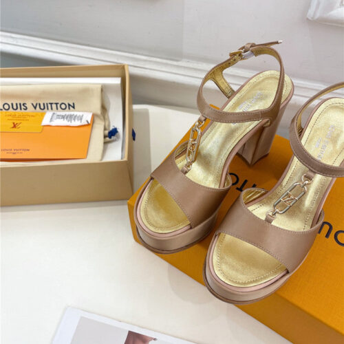 High Quality Luxury Louis Vuitton Explosive Style Platform High-Heeled Sandals – Style 32611 product detail