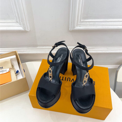 High Quality Luxury Louis Vuitton Explosive Style Platform High-Heeled Sandals – Style 30915 product detail