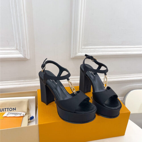 High Quality Luxury Louis Vuitton Explosive Style Platform High-Heeled Sandals – Style 30915 alternate view