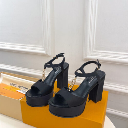 High Quality Luxury Louis Vuitton Explosive Style Platform High-Heeled Sandals – Style 30915