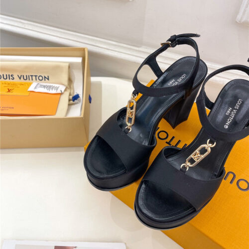 High Quality Luxury Louis Vuitton Explosive Style Platform High-Heeled Sandals – Style 30915 product detail