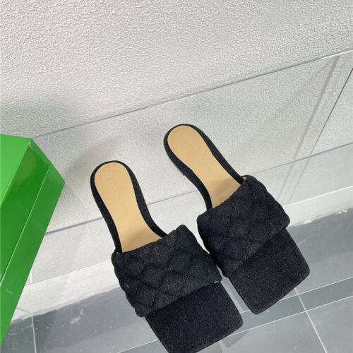 High Quality Luxury Bottega Veneta New Wash Denim Deep Mouth Slippers alternate view