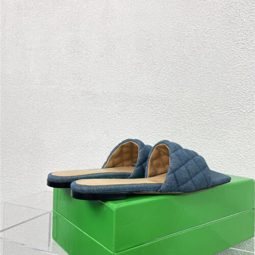 High Quality Luxury Bottega Veneta New Wash Denim Deep Mouth Slippers – Style 33670 product detail
