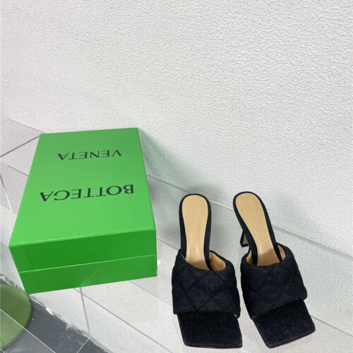 High Quality Luxury Bottega Veneta New Wash Denim Deep Mouth Slippers – Style 61350