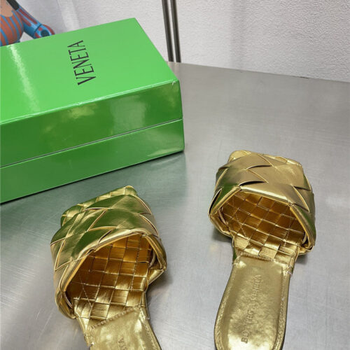 High Quality Luxury Bottega Veneta Spring Summer Flat Large Woven Slippers – Style 20038 product detail