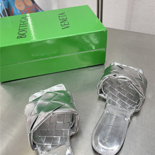 High Quality Luxury Bottega Veneta Spring Summer Flat Large Woven Slippers product detail