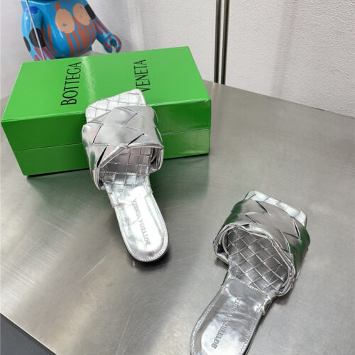 High Quality Luxury Bottega Veneta Spring Summer Flat Large Woven Slippers product detail