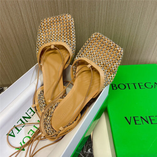 High Quality Luxury Bottega Veneta Diamond Mesh Sandals – Style 80198 alternate view