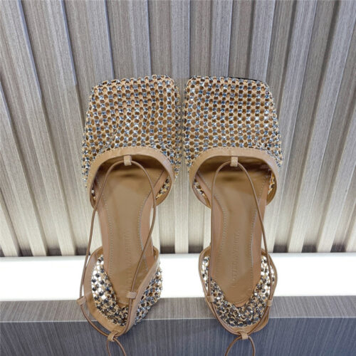 High Quality Luxury Bottega Veneta Diamond Mesh Sandals – Style 80198 product detail