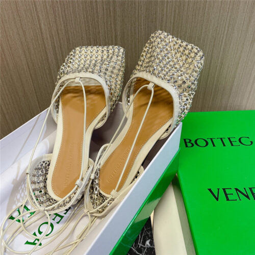High Quality Luxury Bottega Veneta Diamond Mesh Sandals – Style 12966 alternate view