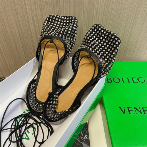 High Quality Luxury Bottega Veneta Diamond Mesh Sandals – Style 78502 alternate view