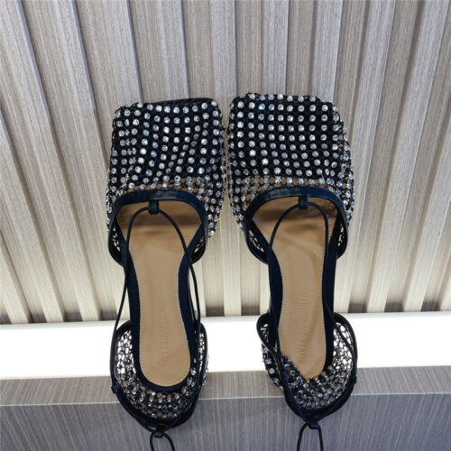 High Quality Luxury Bottega Veneta Diamond Mesh Sandals – Style 78502 product detail