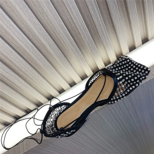 High Quality Luxury Bottega Veneta Diamond Mesh Sandals – Style 78502 product detail