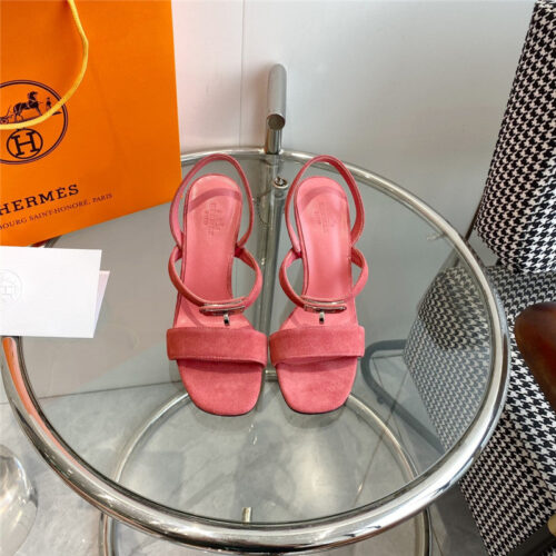 High Quality Luxury Hermes Glamor Kelly Buckle High-Heeled Sandals product detail