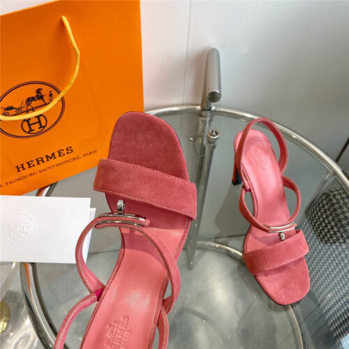 High Quality Luxury Hermes Glamor Kelly Buckle High-Heeled Sandals product detail