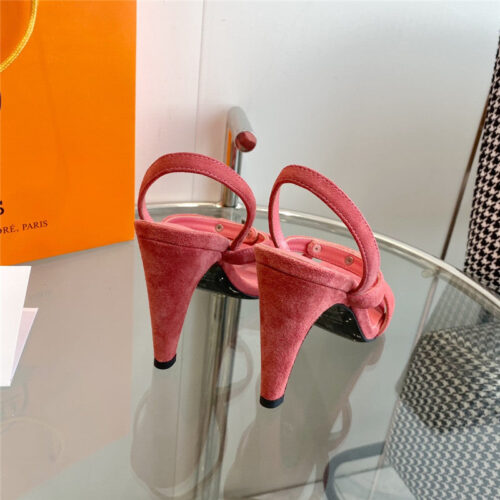 High Quality Luxury Hermes Glamor Kelly Buckle High-Heeled Sandals product detail