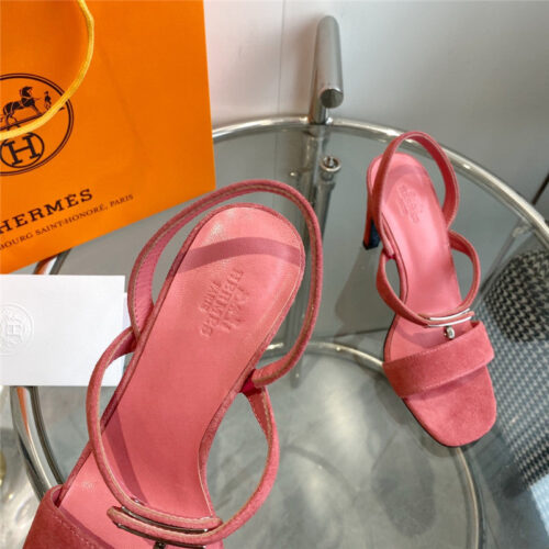 High Quality Luxury Hermes Glamor Kelly Buckle High-Heeled Sandals product detail
