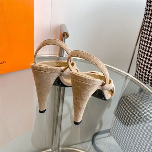 High Quality Luxury Hermes Glamor Kelly Buckle High-Heeled Sandals – Style 49539 product detail