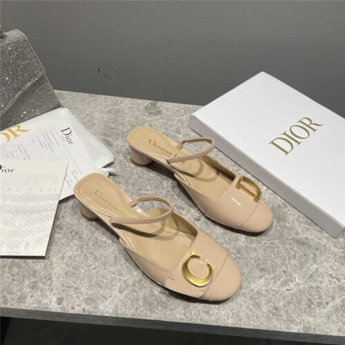 High Quality Luxury Dior Square Buckle Commuter Shoes