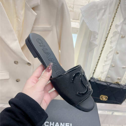 High Quality Luxury Chanel Pure Handmade Lozenge Car Line Slippers – Style 02086 alternate view