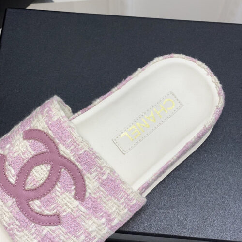 High Quality Luxury Chanel New Big Logo Slippers – Style 77862 product detail