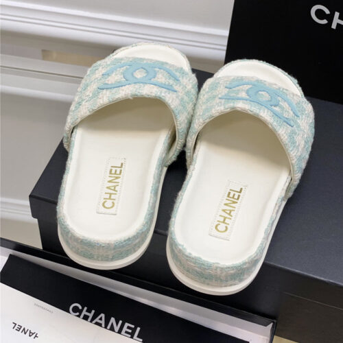 High Quality Luxury Chanel New Big Logo Slippers – Style 40006 product detail