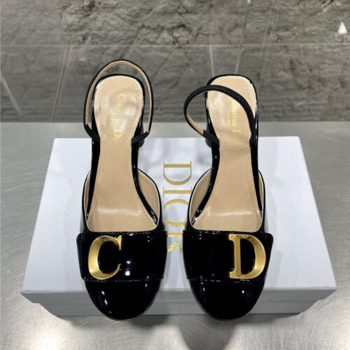 High Quality Luxury Dior New Baotou Chunky Heel Sandals alternate view