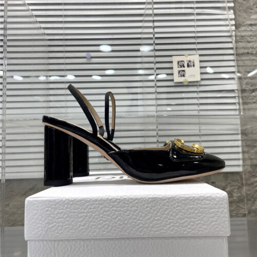 High Quality Luxury Dior New Baotou Chunky Heel Sandals product detail