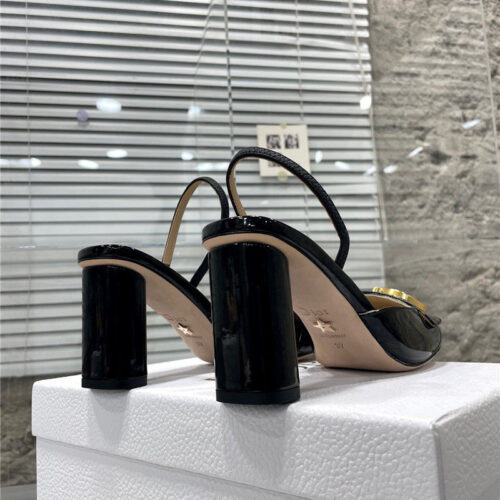High Quality Luxury Dior New Baotou Chunky Heel Sandals product detail