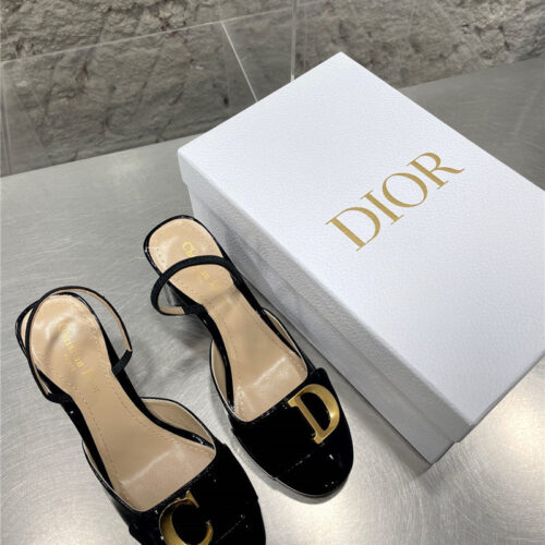 High Quality Luxury Dior New Baotou Chunky Heel Sandals