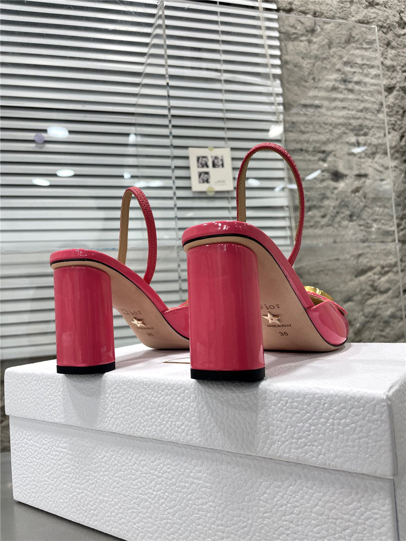 High Quality Luxury Dior New Baotou Chunky Heel Sandals – Style 19558 product detail
