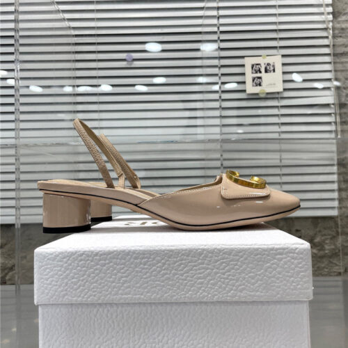 High Quality Luxury Dior New Baotou Chunky Heel Sandals – Style 74918 product detail