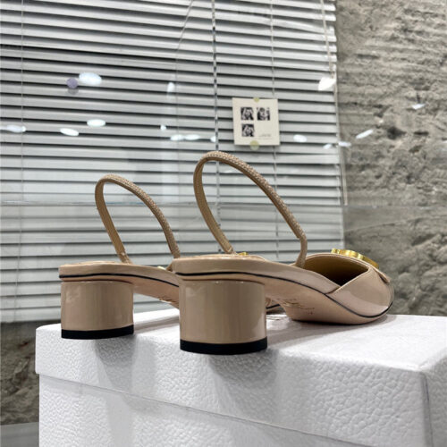 High Quality Luxury Dior New Baotou Chunky Heel Sandals – Style 74918 product detail