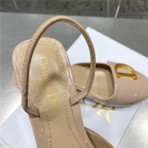 High Quality Luxury Dior New Baotou Chunky Heel Sandals – Style 74918 product detail