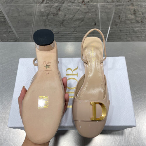 High Quality Luxury Dior New Baotou Chunky Heel Sandals – Style 74918 product detail