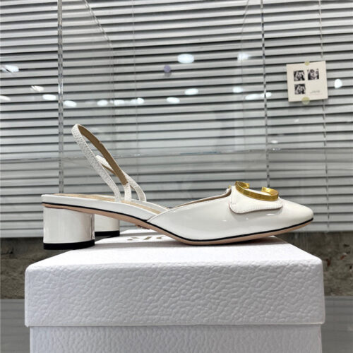 High Quality Luxury Dior New Baotou Chunky Heel Sandals – Style 63046 product detail