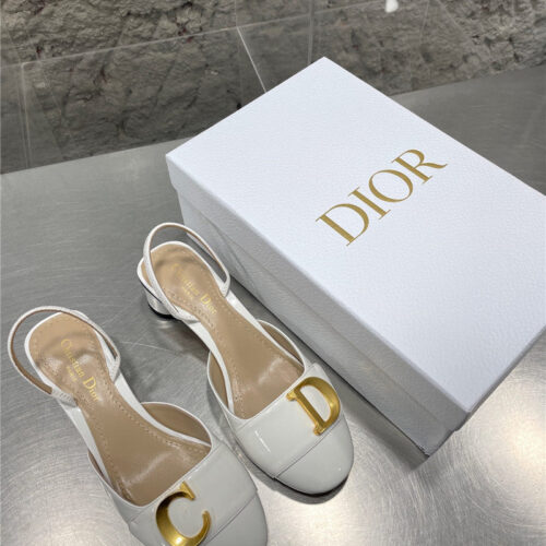 High Quality Luxury Dior New Baotou Chunky Heel Sandals – Style 63046