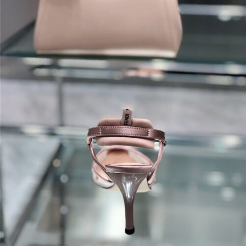 High Quality Luxury Fendi New FF Graceful Streamlined Colibrí Slingback Shoes – Style 32019 product detail