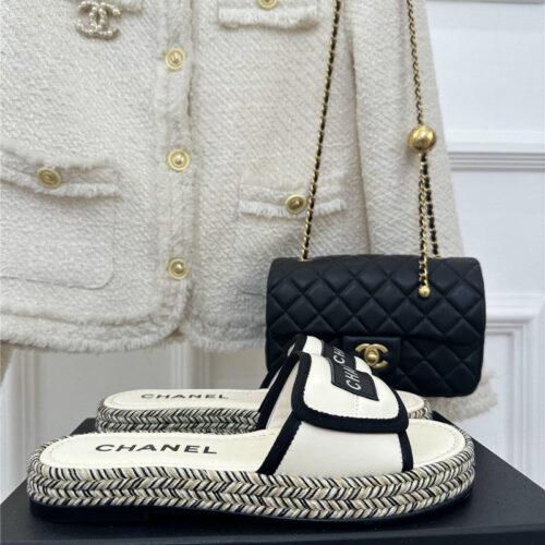 High Quality Luxury Chanel Velcro Lazy Slippers product detail