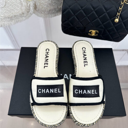 High Quality Luxury Chanel Velcro Lazy Slippers product detail