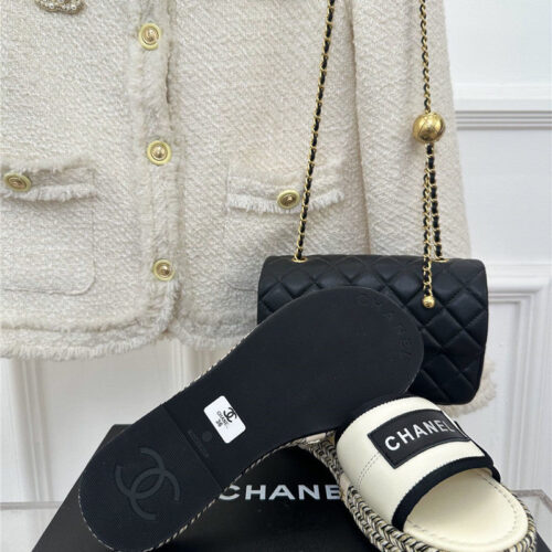 High Quality Luxury Chanel Velcro Lazy Slippers product detail