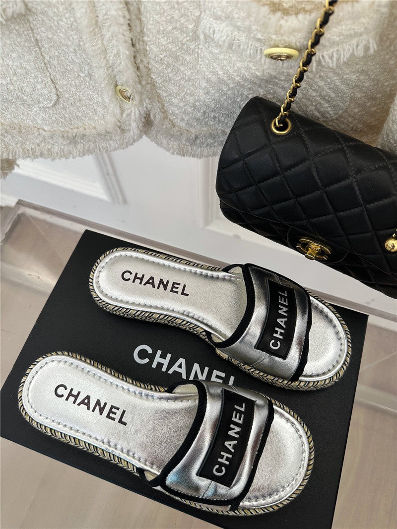 High Quality Luxury Chanel Velcro Lazy Slippers – Style 09862