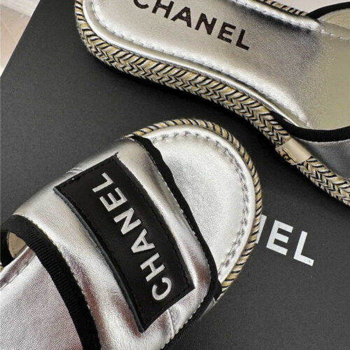 High Quality Luxury Chanel Velcro Lazy Slippers – Style 09862 product detail
