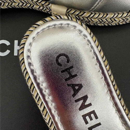 High Quality Luxury Chanel Velcro Lazy Slippers – Style 09862 product detail