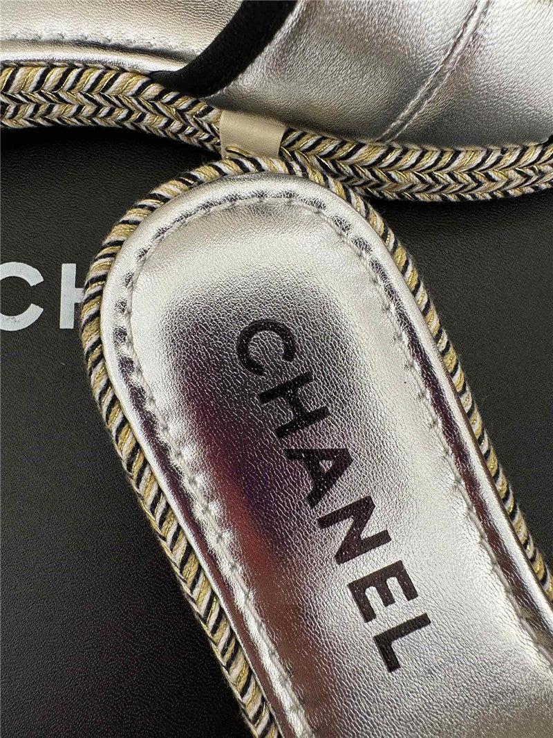 High Quality Luxury Chanel Velcro Lazy Slippers – Style 09862 product detail